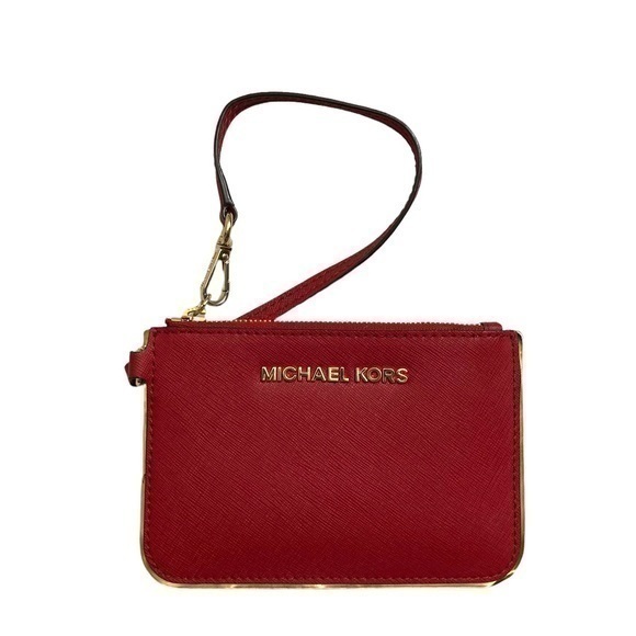 Michael Kors red wristlet bag - Picture 1 of 5